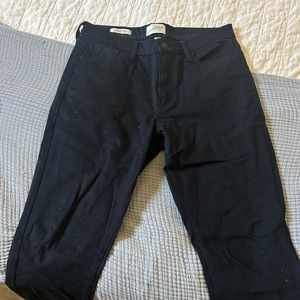 Universal thread black straight leg denim